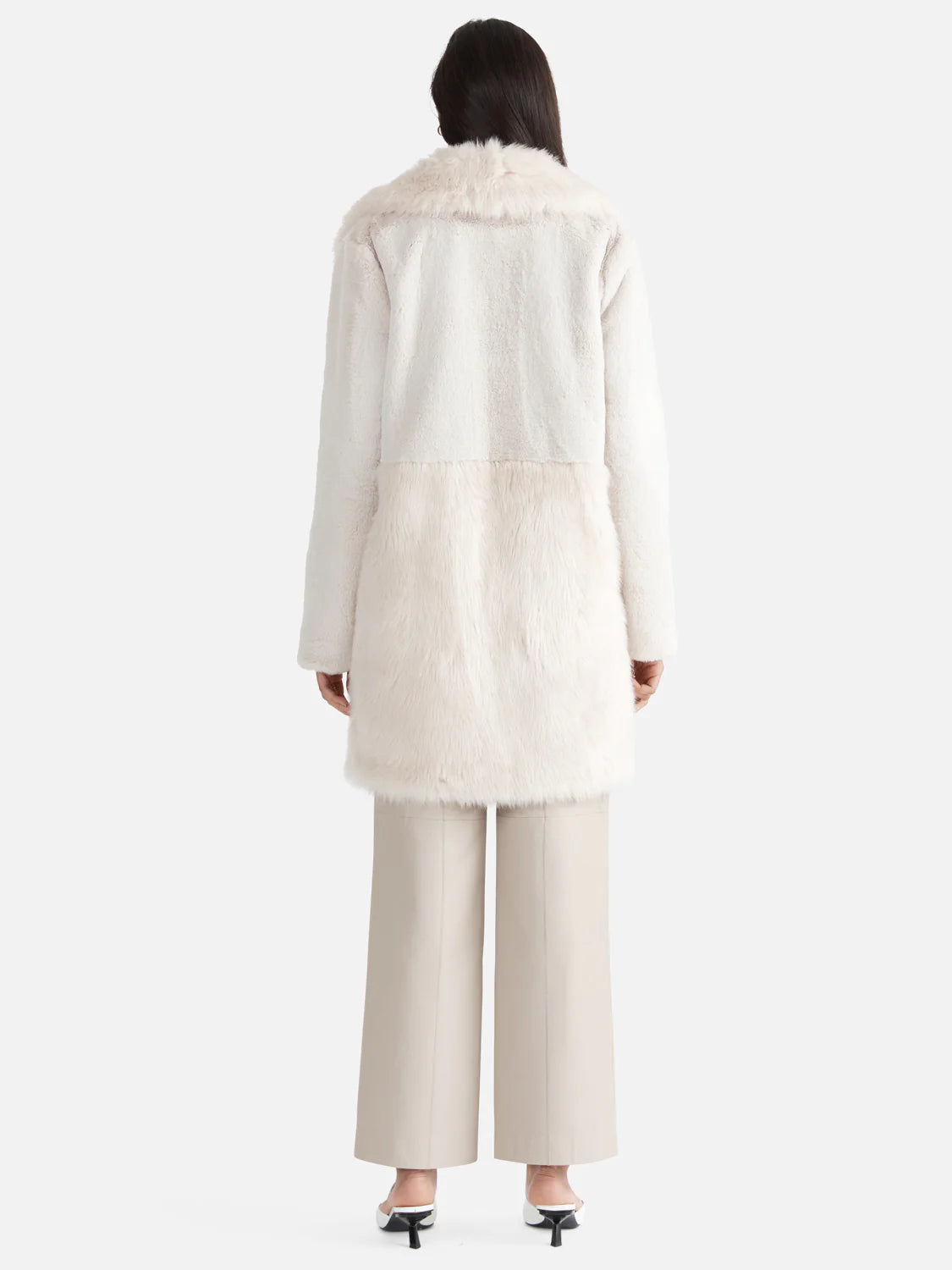 Elysian Collective Bobby Faux Fur Jacket Bone