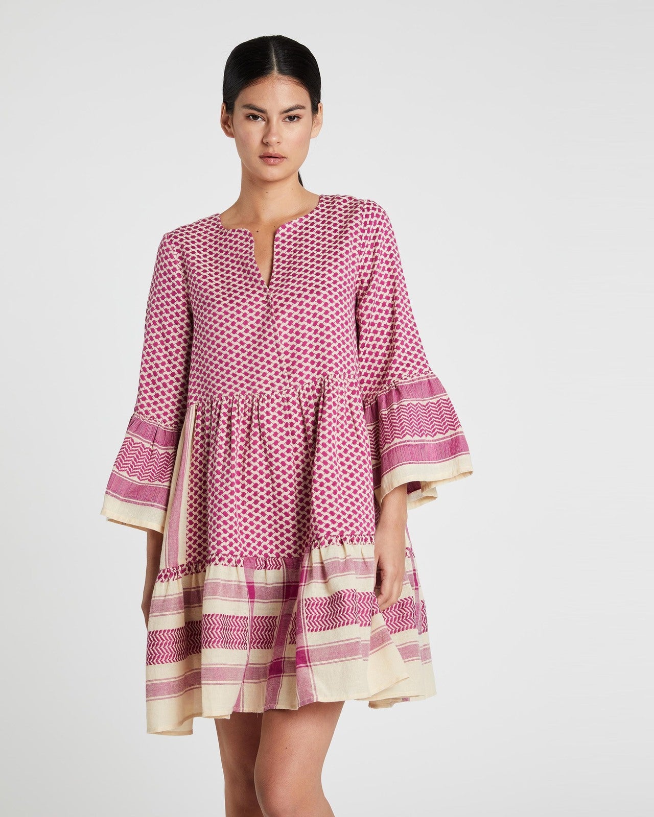 Elysian Collective Cecilie Copenhagen Julia Dress Fuschia