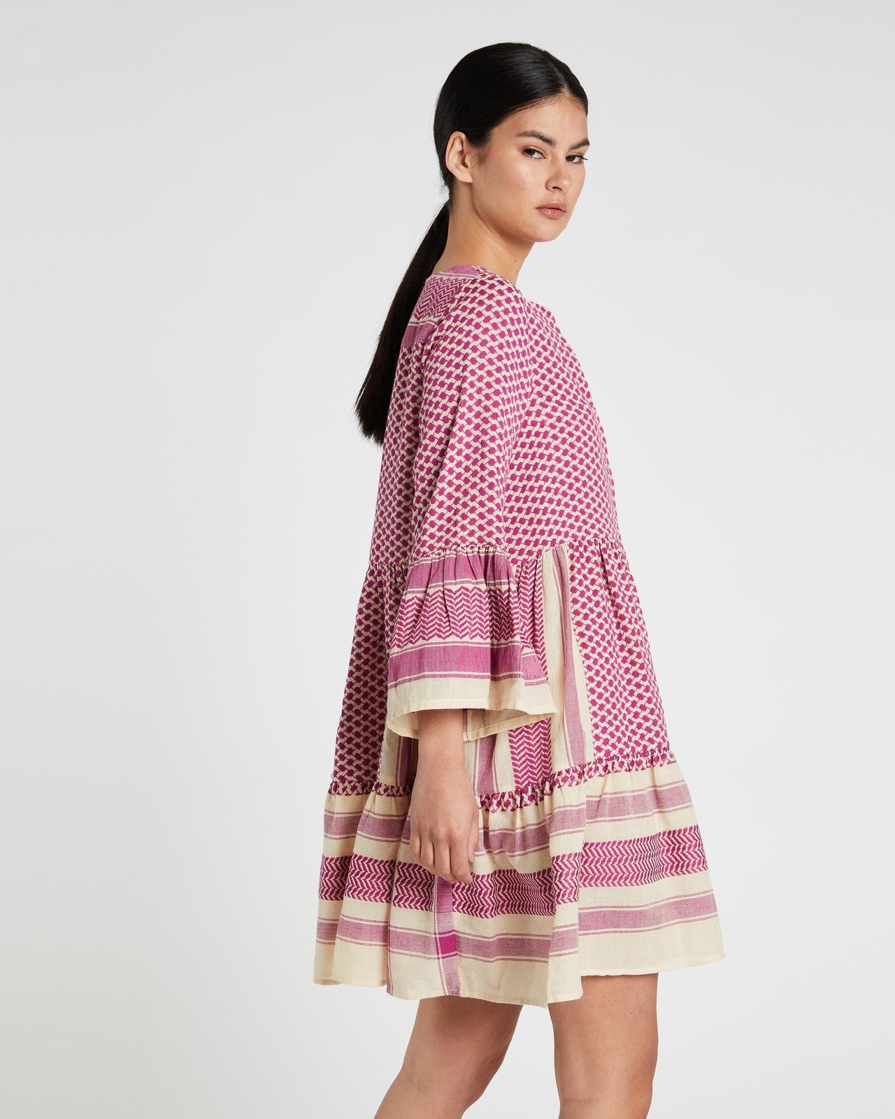 Elysian Collective Cecilie Copenhagen Julia Dress Fuschia