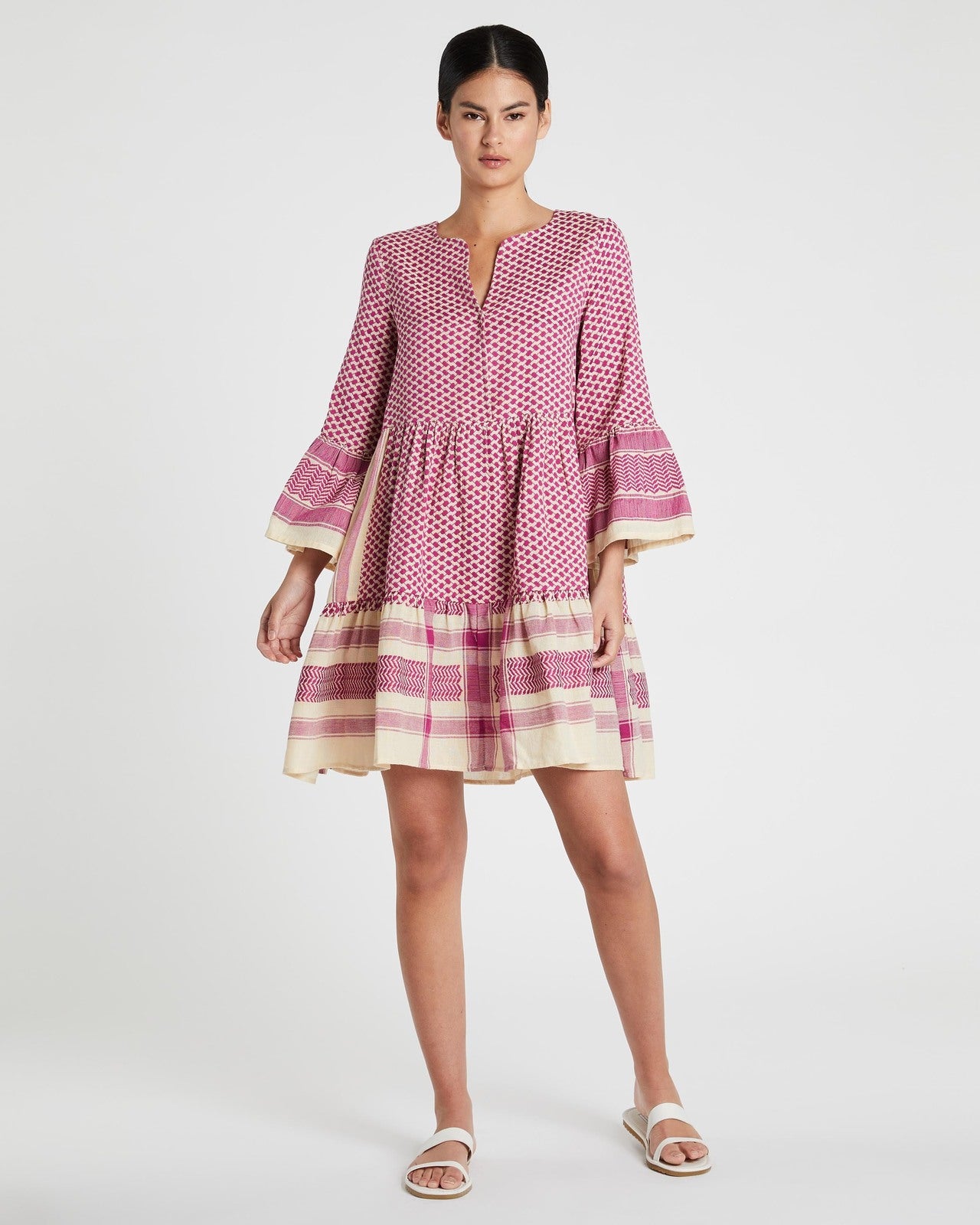 Elysian Collective Cecilie Copenhagen Julia Dress Fuschia