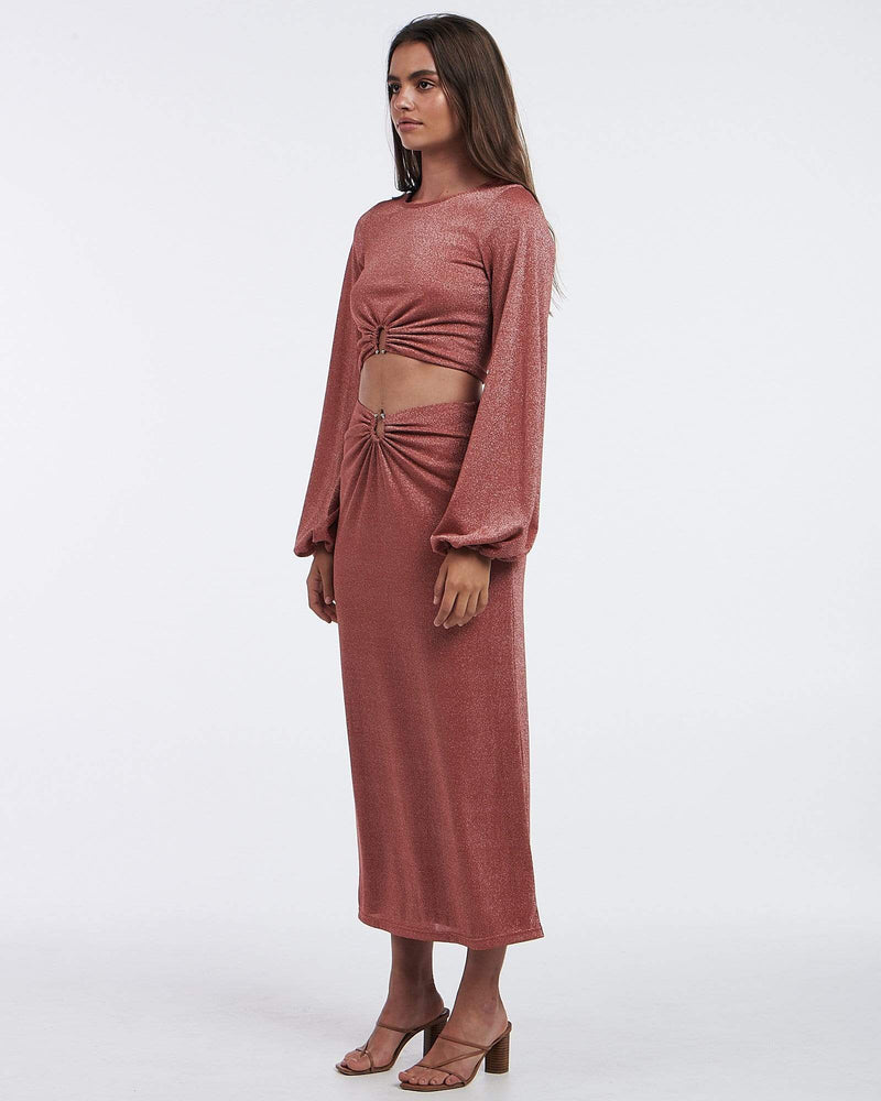 Elysian Collective Charlie Holiay Layla Top Desert Rose