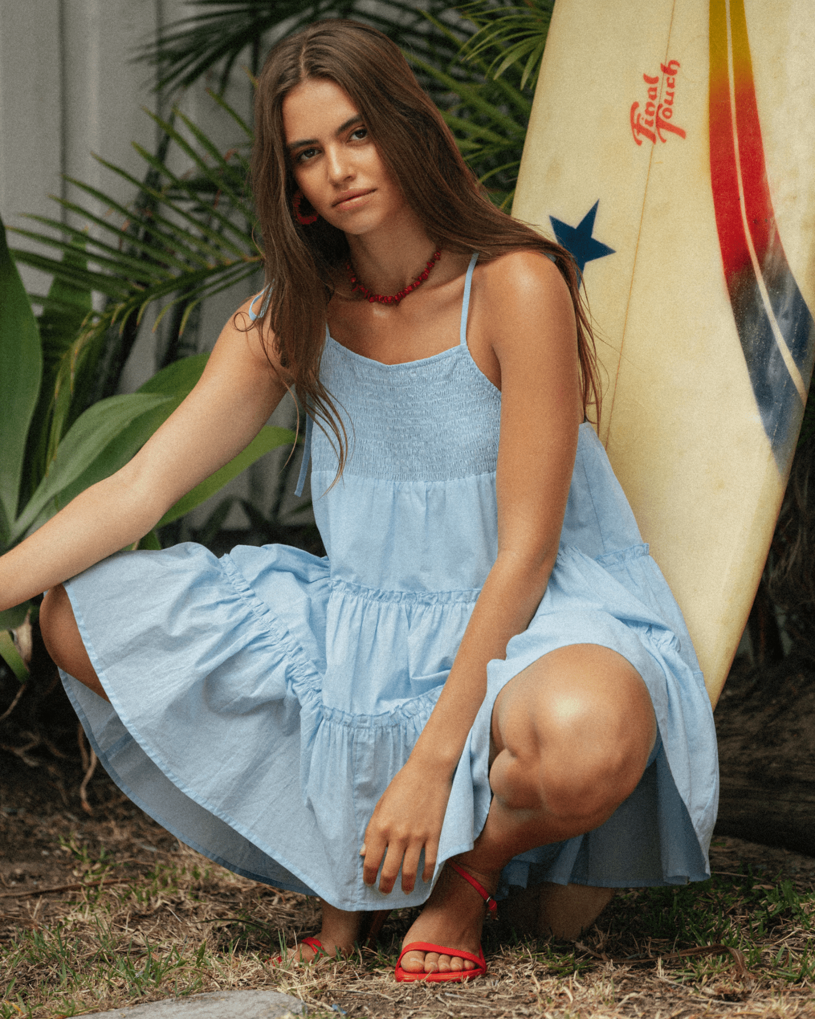 Elysian Collective Charlie Holiday Seaside Dress Sky Blue