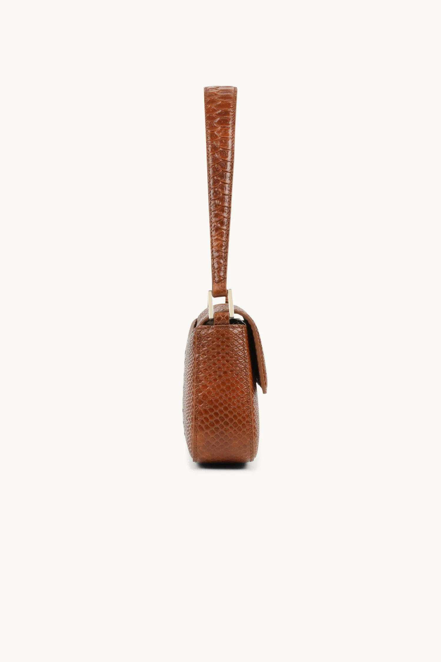 Elysian Collective Dylan Kain Baguette Bag Caramel Python