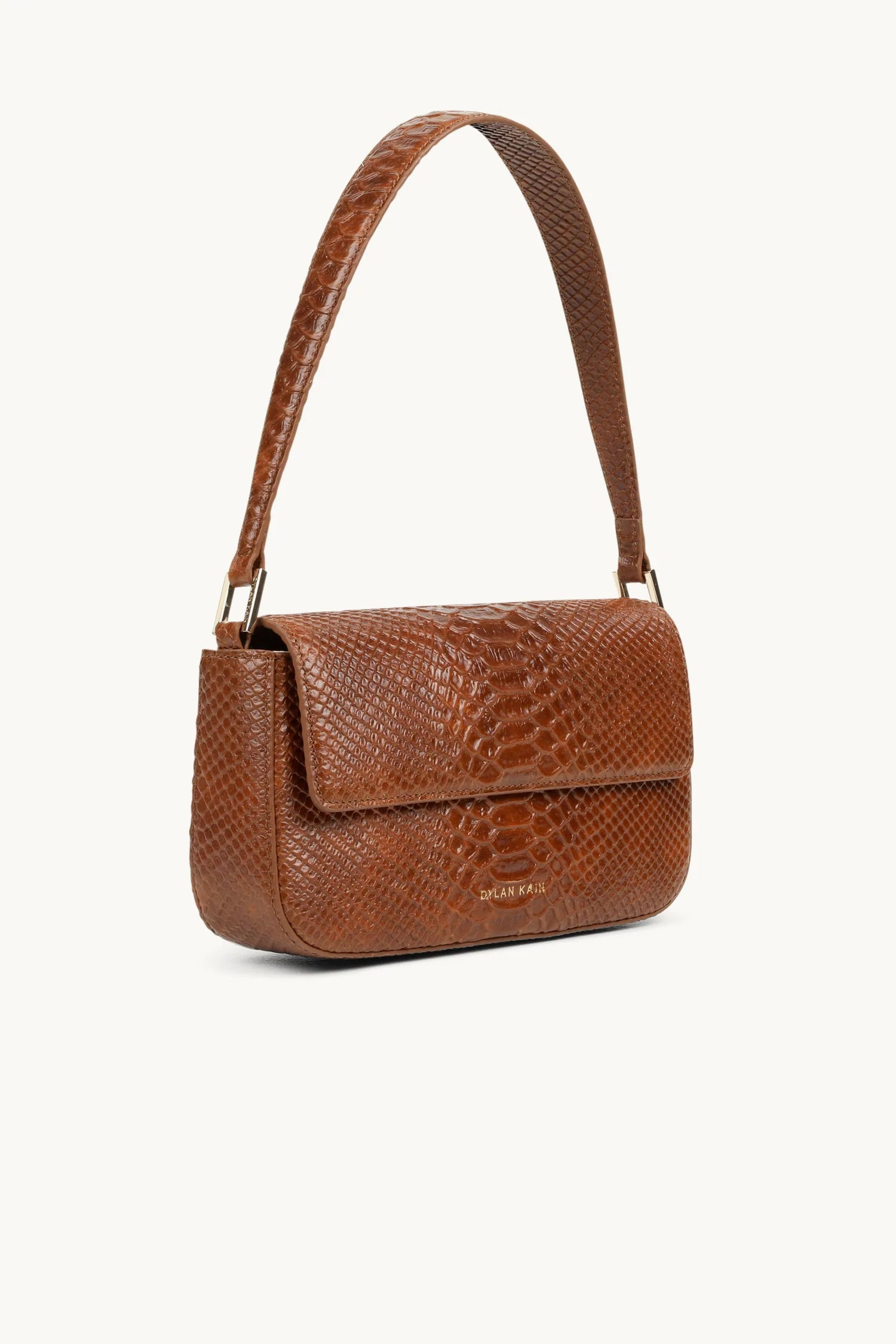 Elysian Collective Dylan Kain Baguette Bag Caramel Python