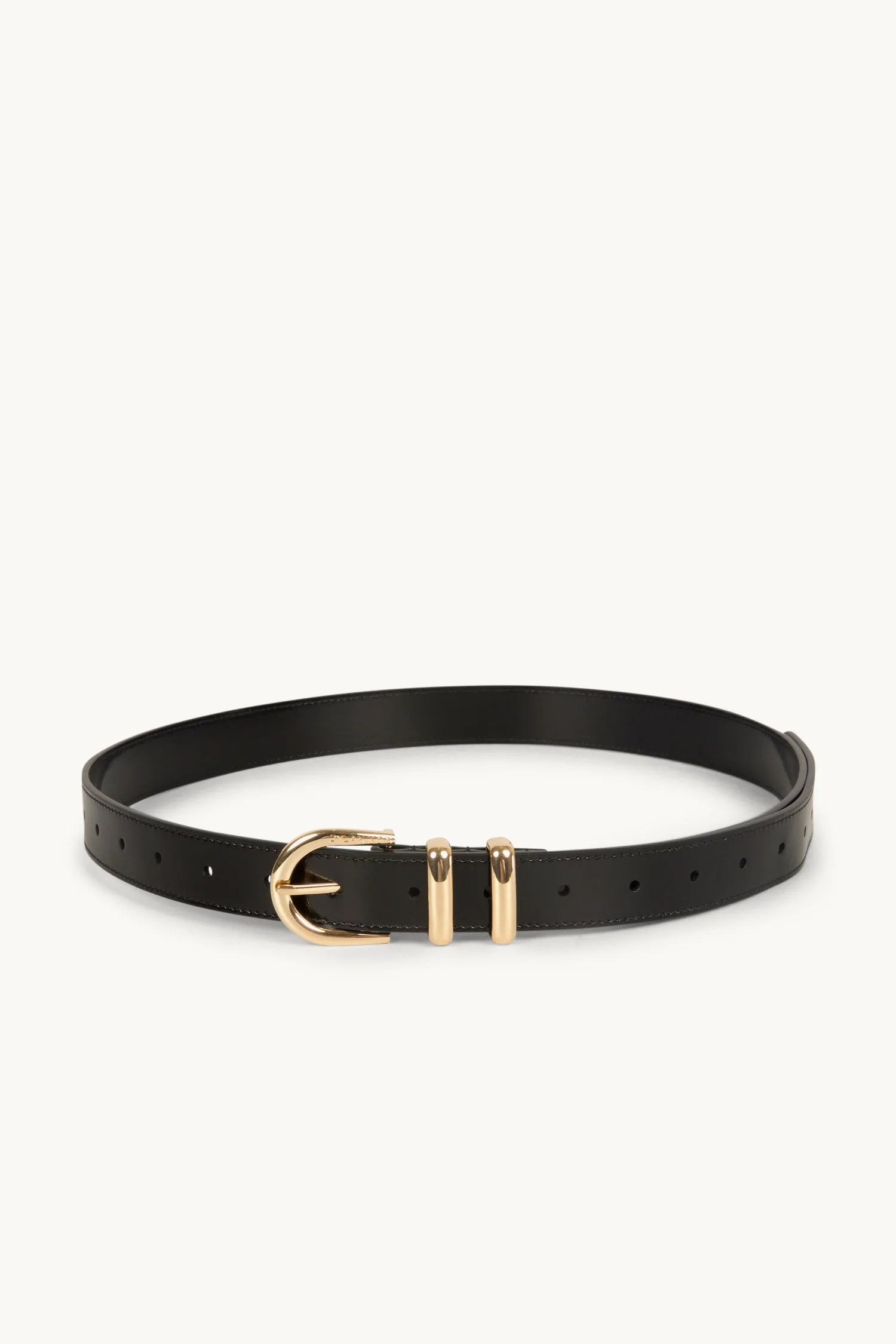 Elysian Collective Dylan Kain The Tia Patent Belt Light Gold