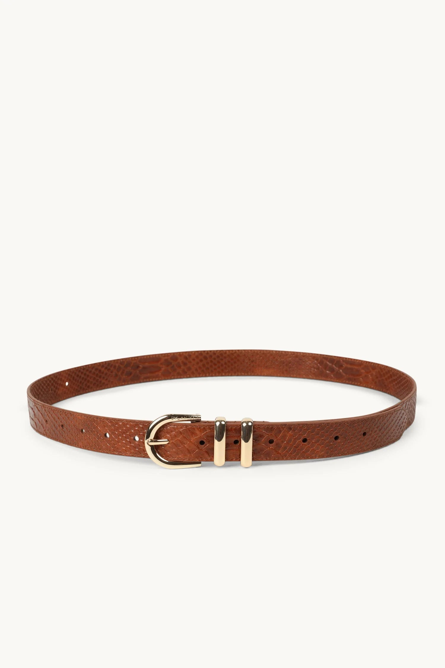 Elysian Collective Dylan Kain Tia Belt Caramel Python