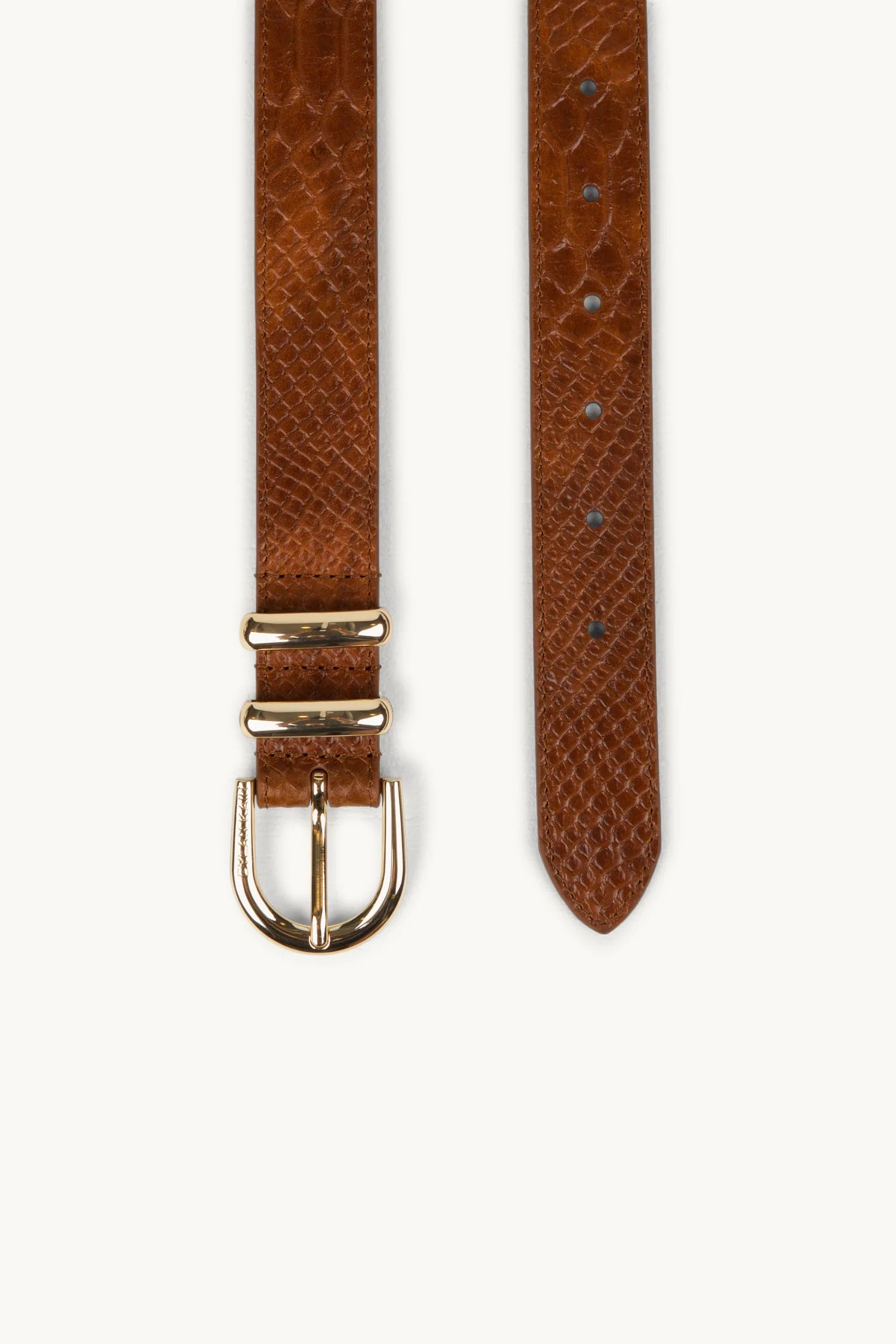 Elysian Collective Dylan Kain Tia Belt Caramel Python