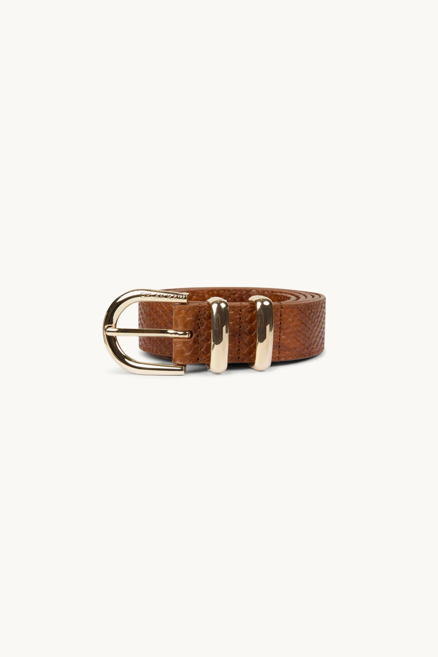 Elysian Collective Dylan Kain Tia Belt Caramel Python