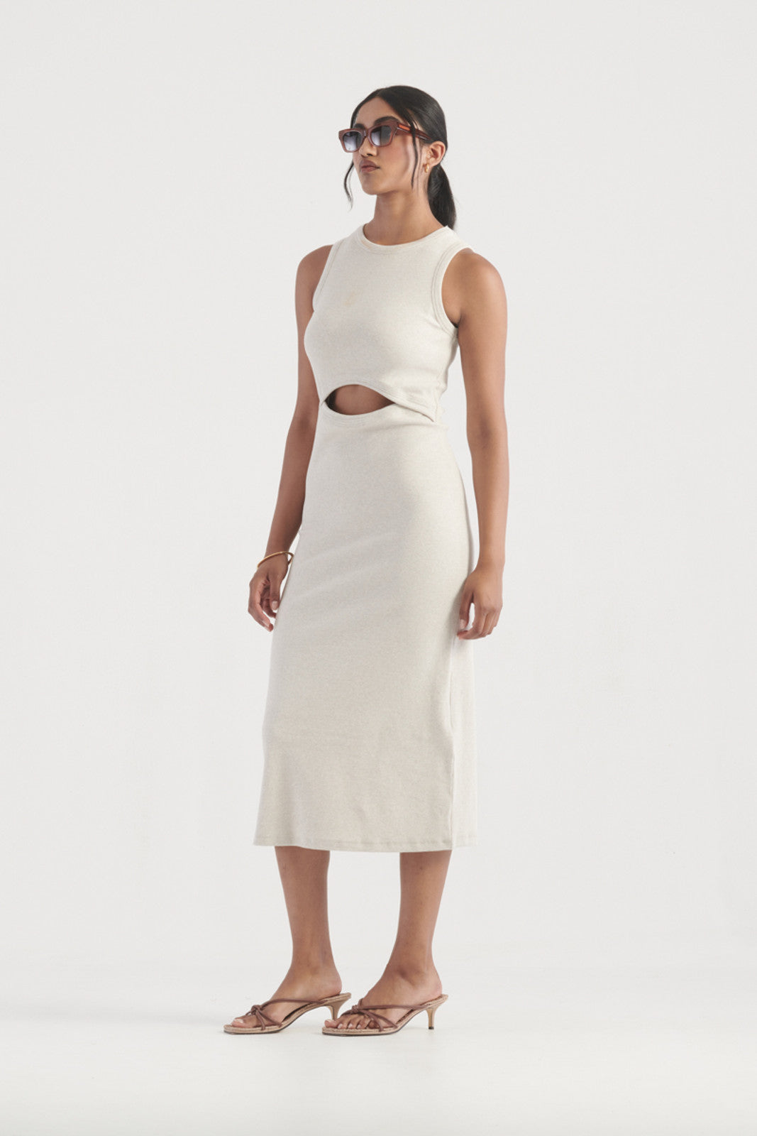 Elysian Collective Elka Collective Alia Dress Oatmarle