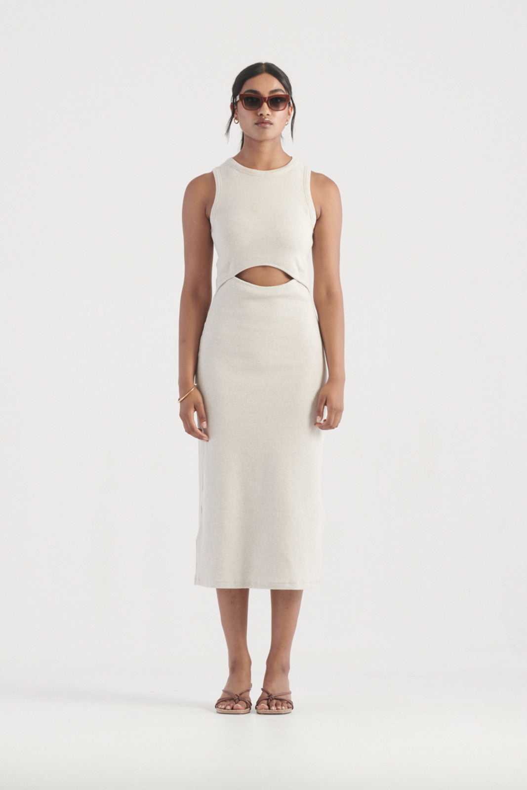 Elysian Collective Elka Collective Alia Dress Oatmarle