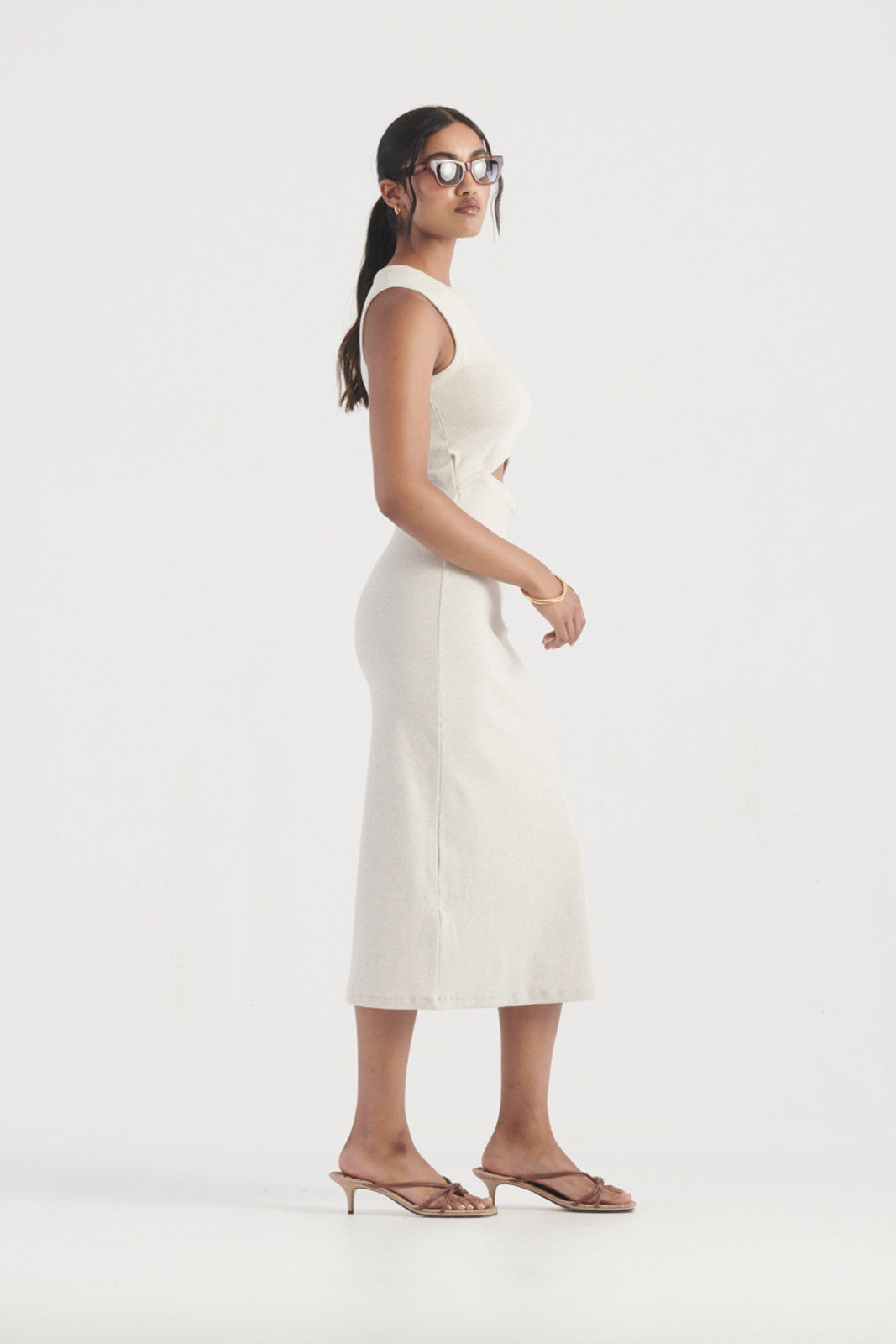 Elysian Collective Elka Collective Alia Dress Oatmarle