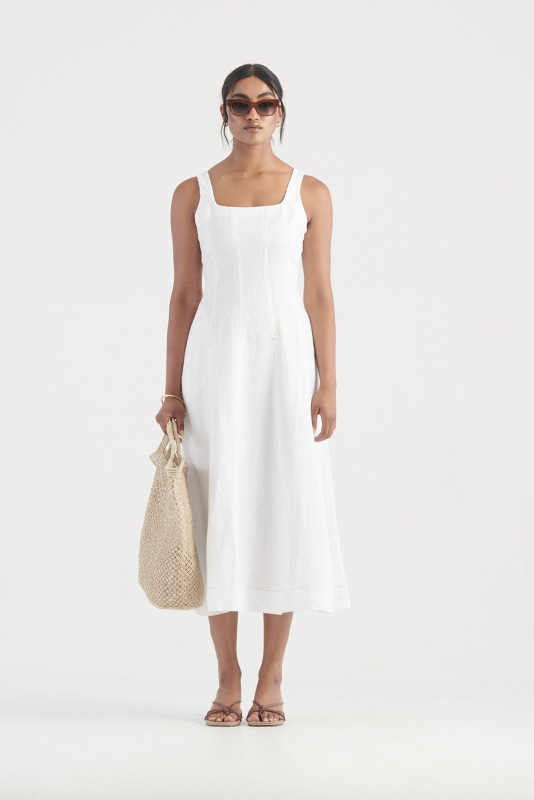 Elysian Collective Elka Collective Cecile Dress White