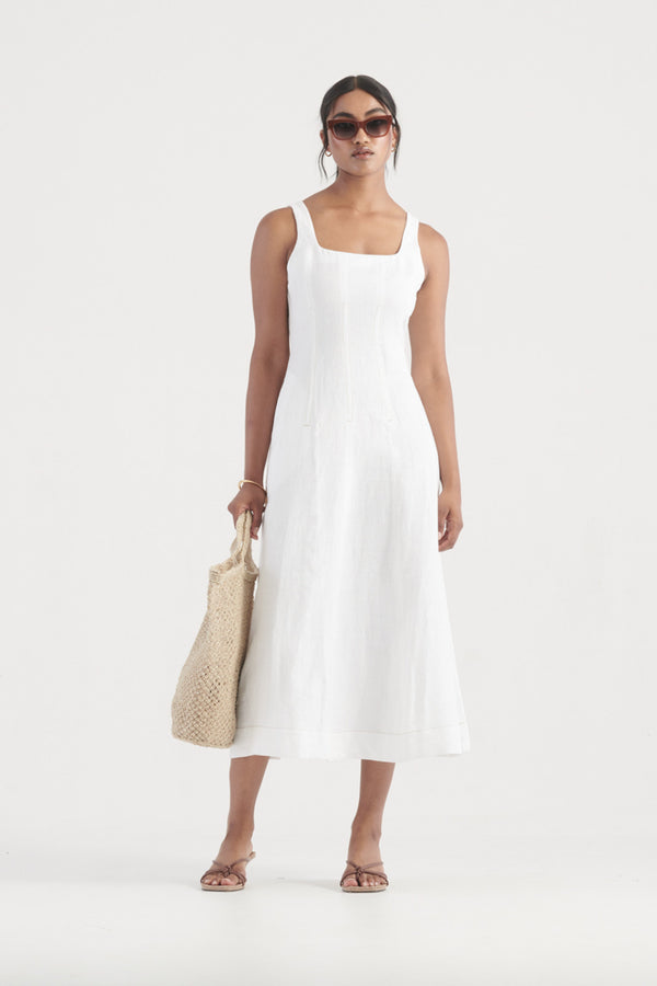 Elysian Collective Elka Collective Cecile Dress White