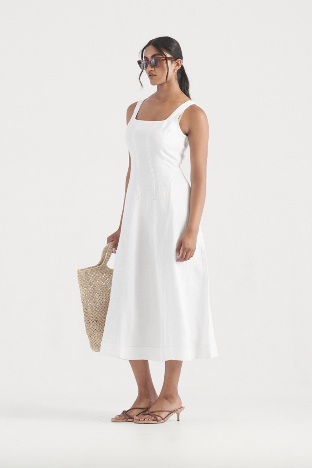 Elysian Collective Elka Collective Cecile Dress White