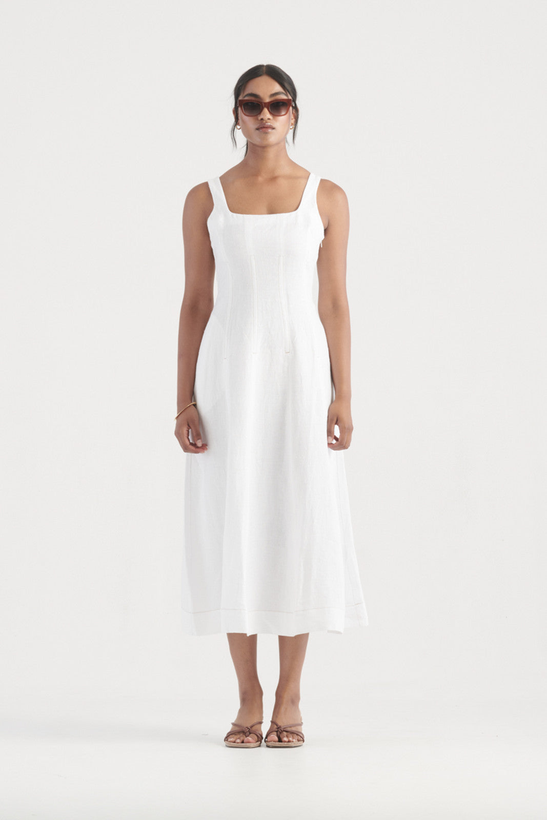 Elysian Collective Elka Collective Cecile Dress White