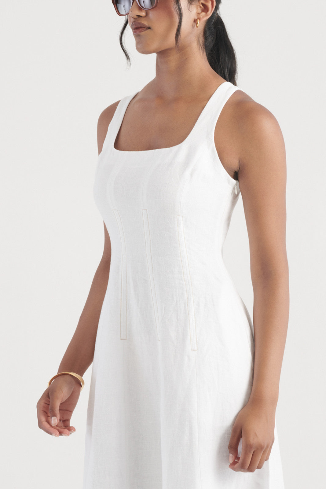 Elysian Collective Elka Collective Cecile Dress White