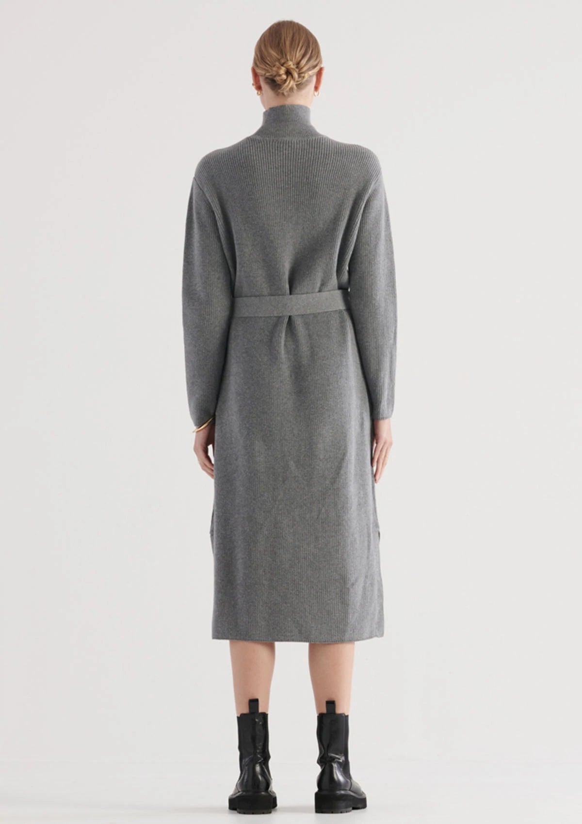 Elysian Collective Elka Collective Franklin Knit Dress Charcoal Marle