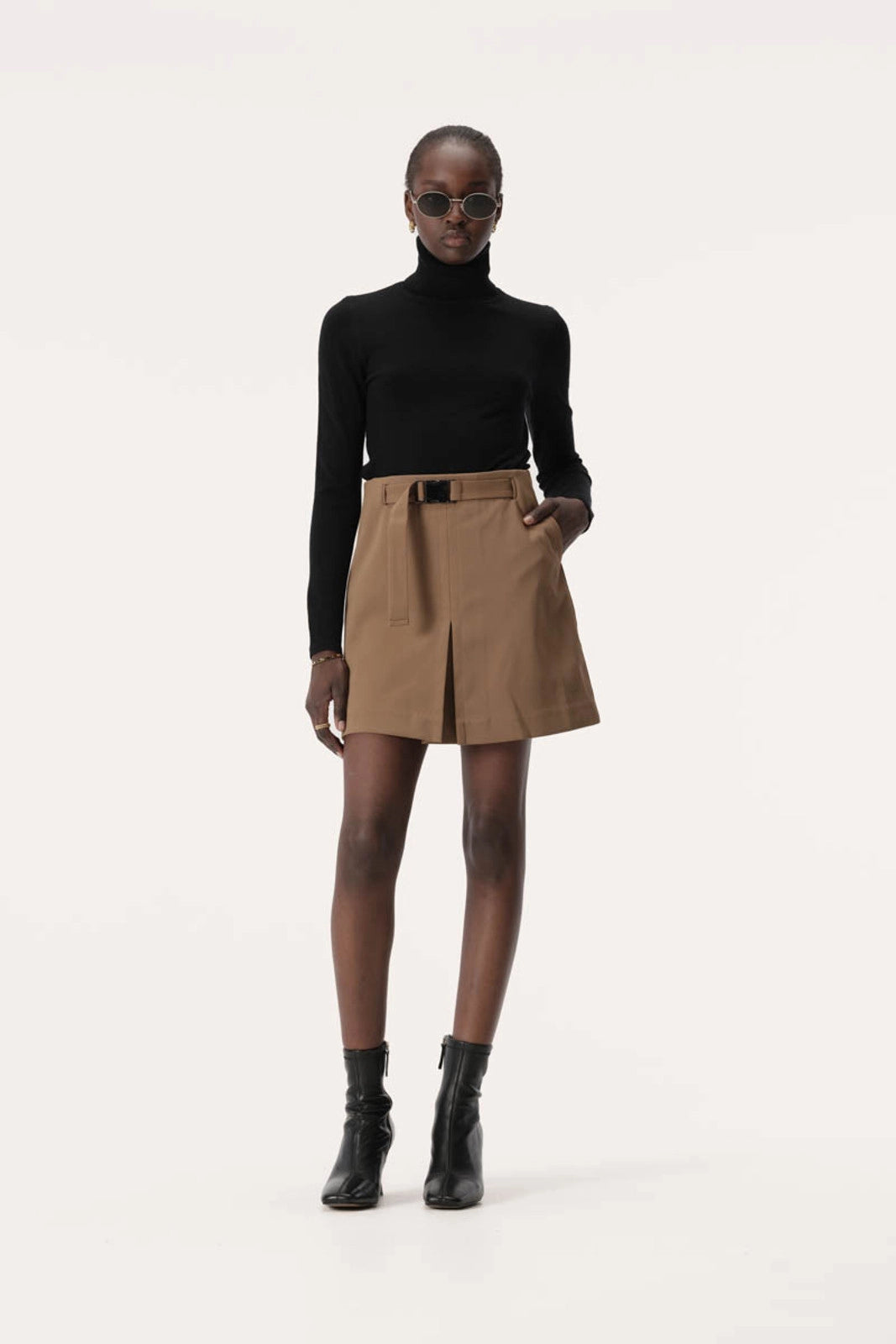 Elysian Collective Elka Collective Raquel Skirt Dark Taupe