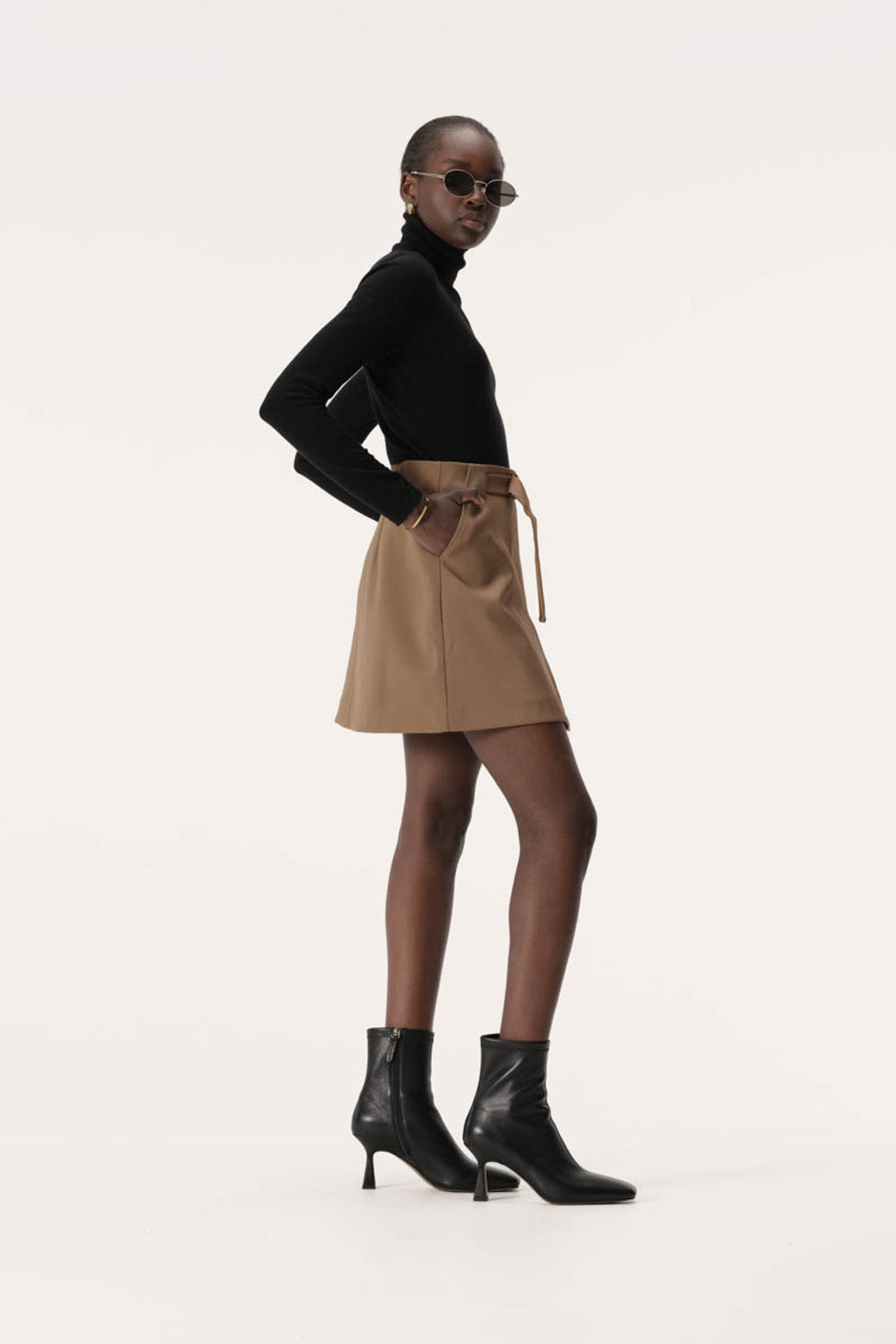 Elysian Collective Elka Collective Raquel Skirt Dark Taupe