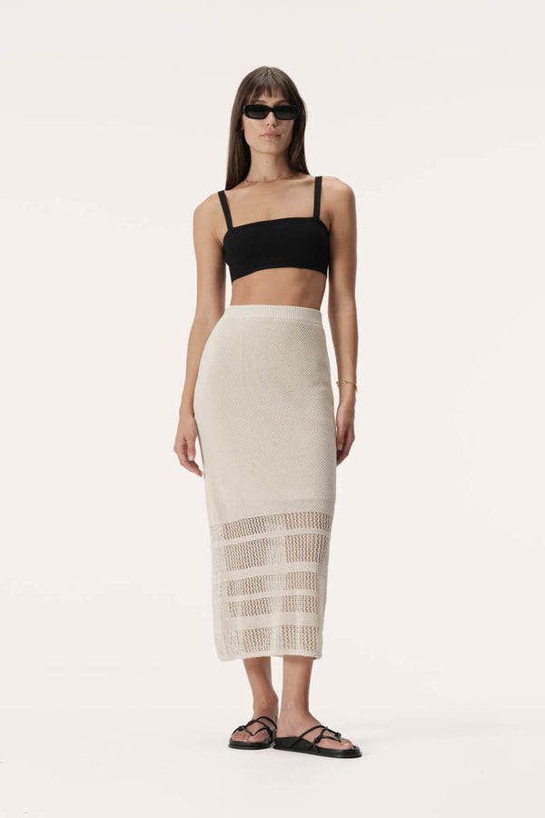 Elysian Collective Elka Collective Rivera Skirt Ivory