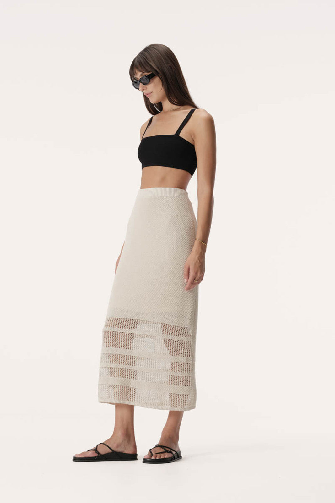 Elysian Collective Elka Collective Rivera Skirt Ivory