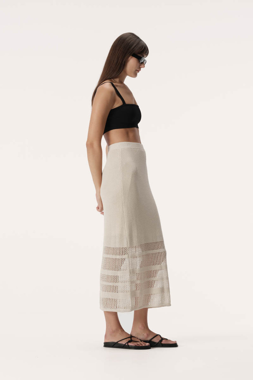 Elysian Collective Elka Collective Rivera Skirt Ivory