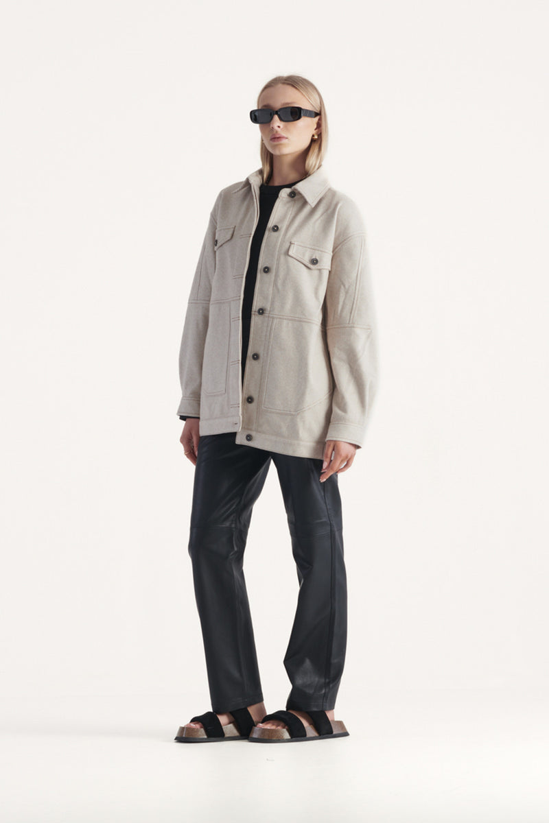 Elysian Collective Elka Collective Santino Jacket Oat Twill