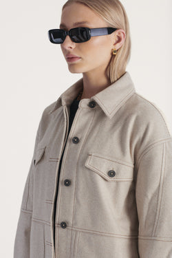 Elysian Collective Elka Collective Santino Jacket Oat Twill