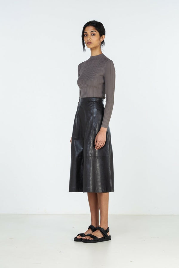 Elysian Collective Elka Collective Vail Skirt Chocolate