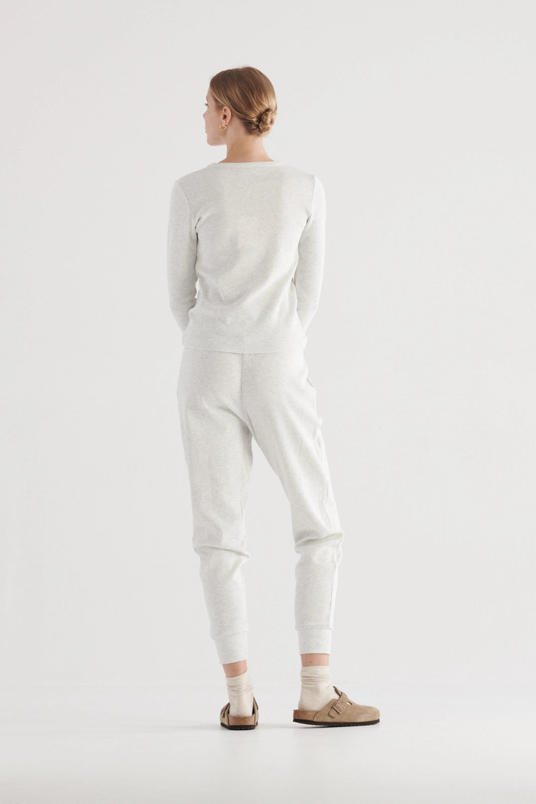 Elysian Collective Elka Collective Winter PJ Set White Marle