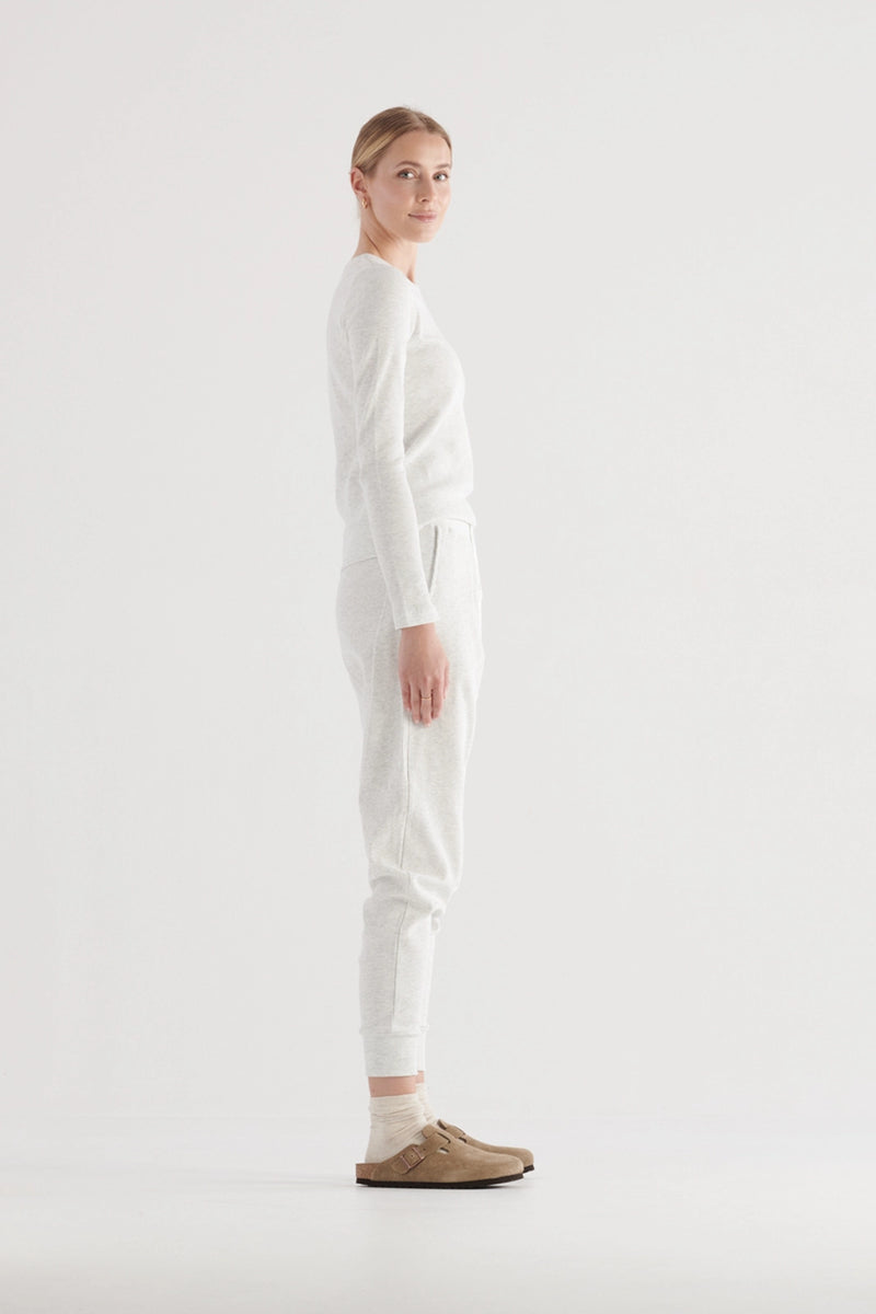 Elysian Collective Elka Collective Winter PJ Set White Marle