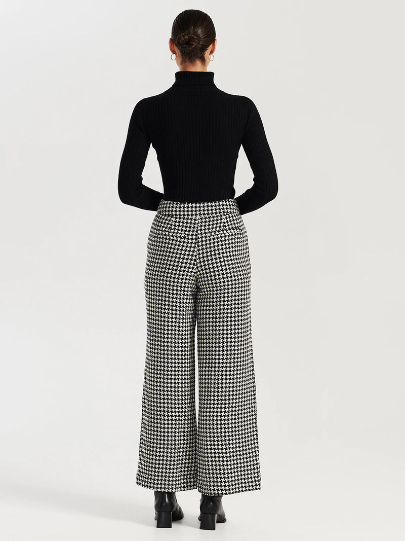 Elysian Collective Ena Pelly Bella Woven Pants Houndstooth