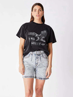 Elysian Collective Ena Pelly Bird of Prey Tee Washed Black