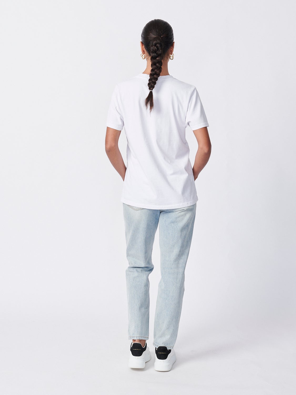 Elysian Collective Ena Pelly Block Logo Tee White