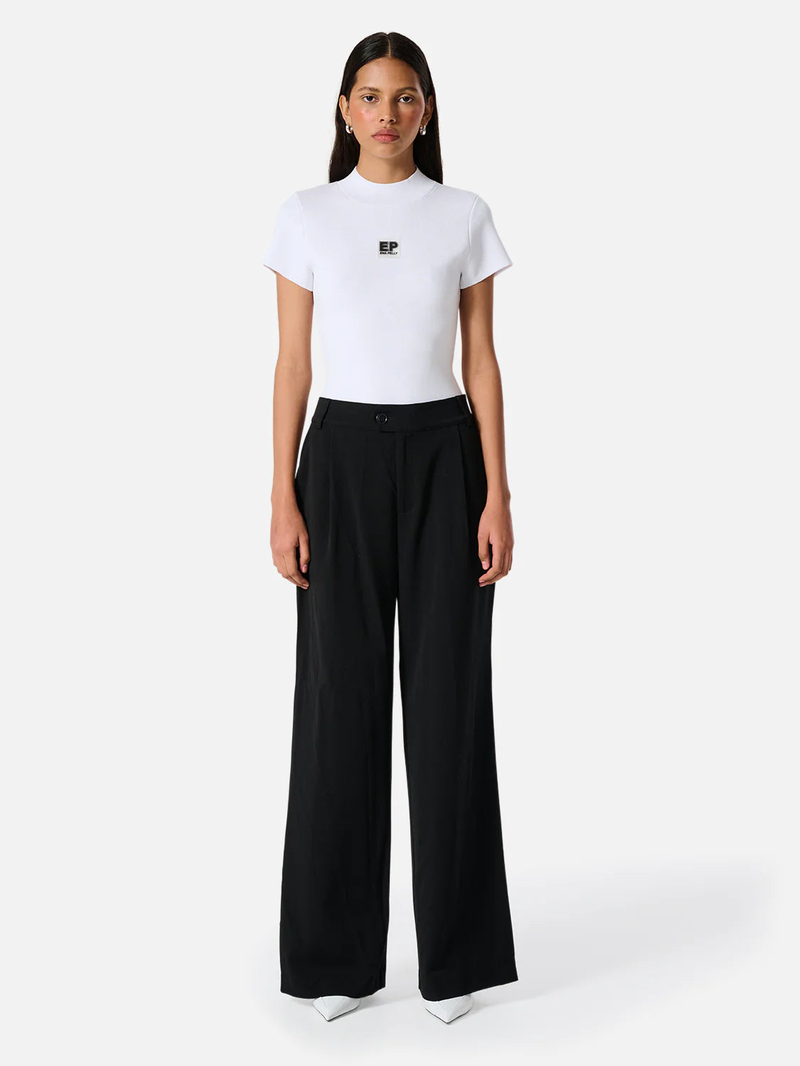 Elysian Collective Ena Pelly Bronte Trim Suit Pant Black