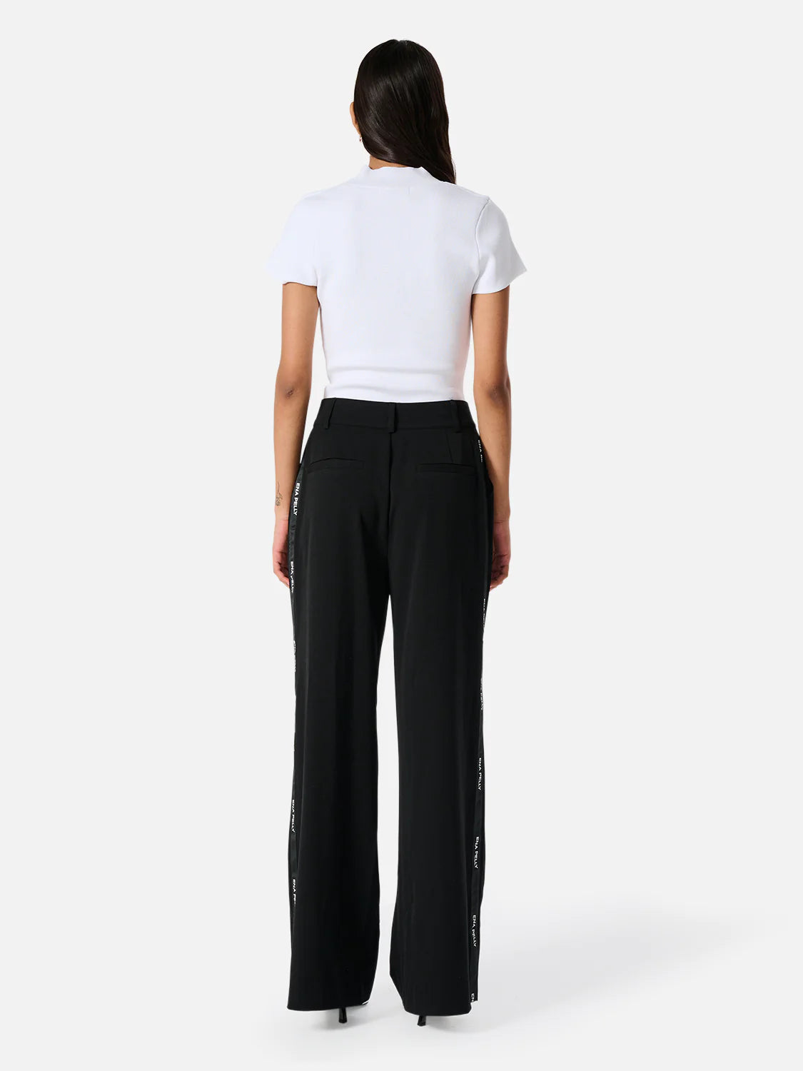 Elysian Collective Ena Pelly Bronte Trim Suit Pant Black