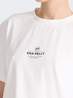 Elysian Collective Ena Pelly Core Logo Tee Vintage White