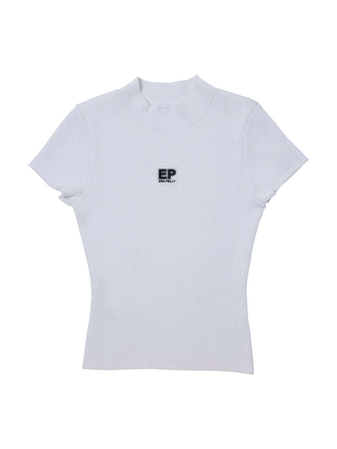 Elysian Collective Ellen Short Sleeve Knit Top White