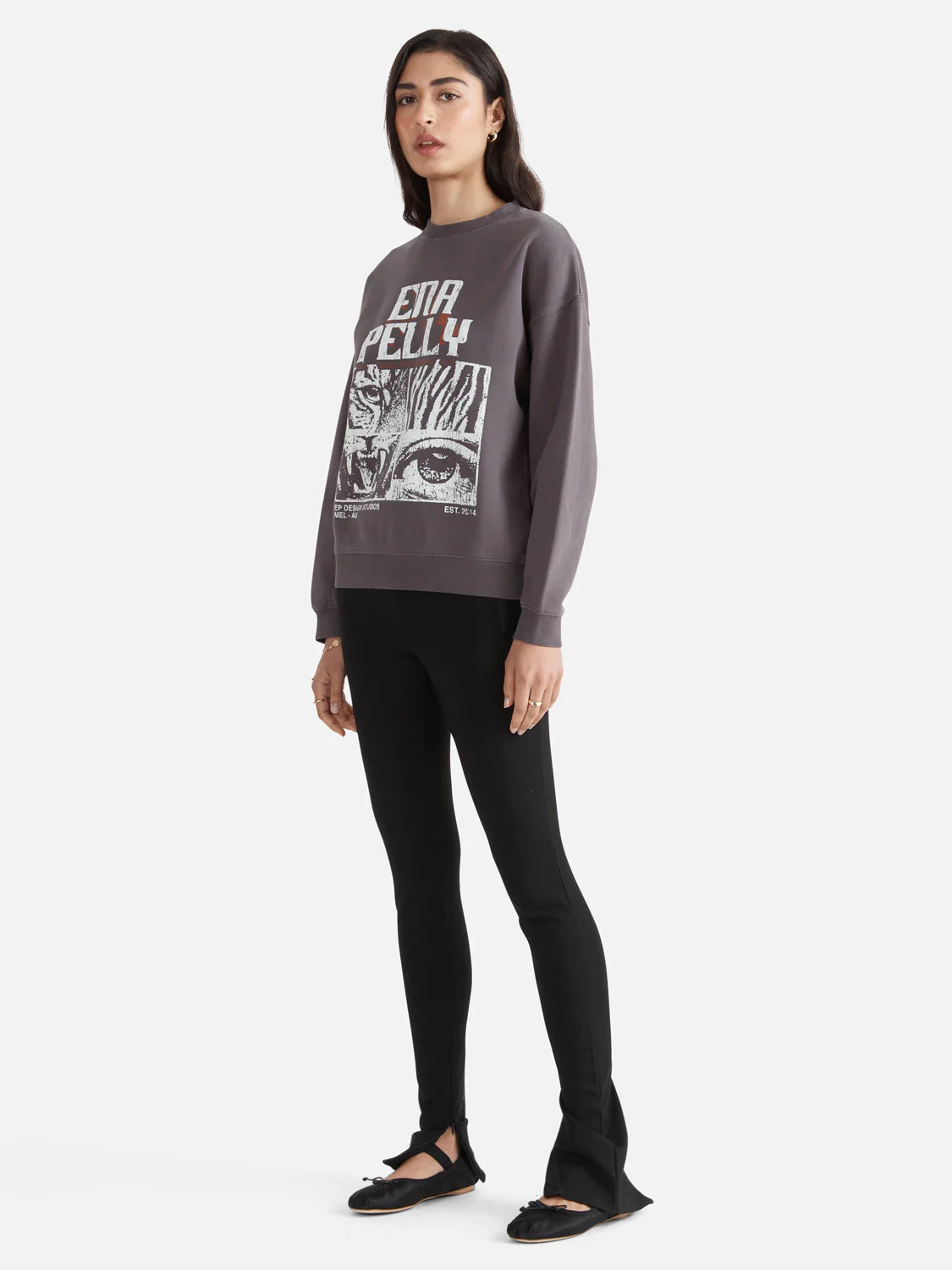 Elysian Collective Ena Pelly Eye Of The Tiger Relaxed Sweater 