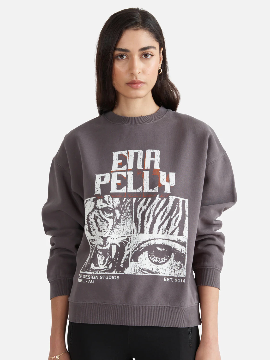 Elysian Collective Ena Pelly Eye Of The Tiger Relaxed Sweater 