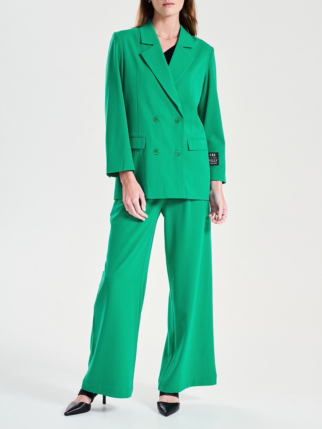 Elysian Collective Ena Pelly Jolie Blazer Evergreen