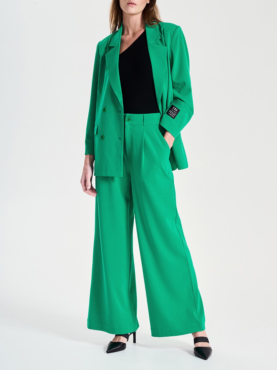 Elysian Collective Ena Pelly Jolie Blazer Evergreen