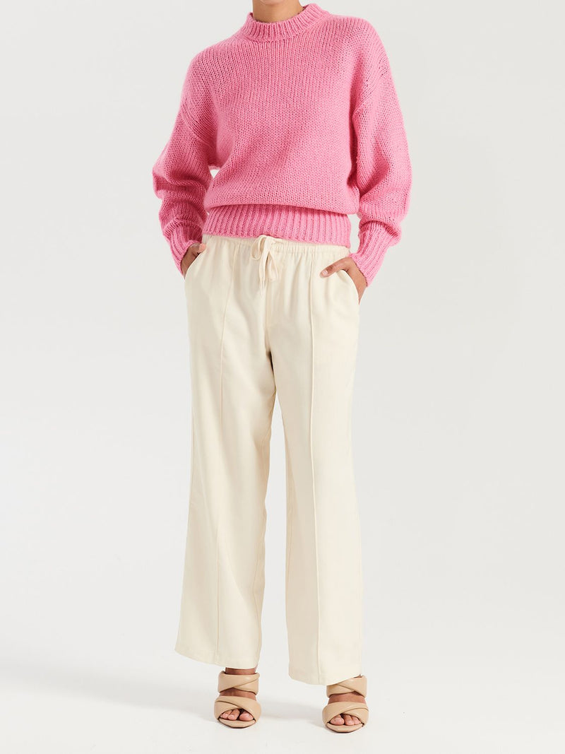 Elysian Collective Ena Pelly Louie Mohair Knit Carnation