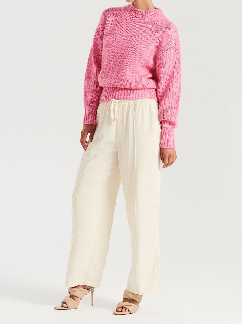 Elysian Collective Ena Pelly Louie Mohair Knit Carnation