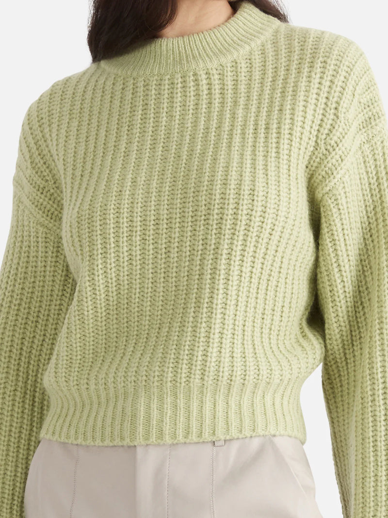 Elysian Collective Ena Pelly Max Open Back Sweater Nile