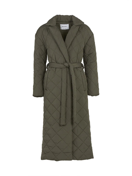 ENA PELLY - Mia Longline Quilted Jacket (Hunter Green)
