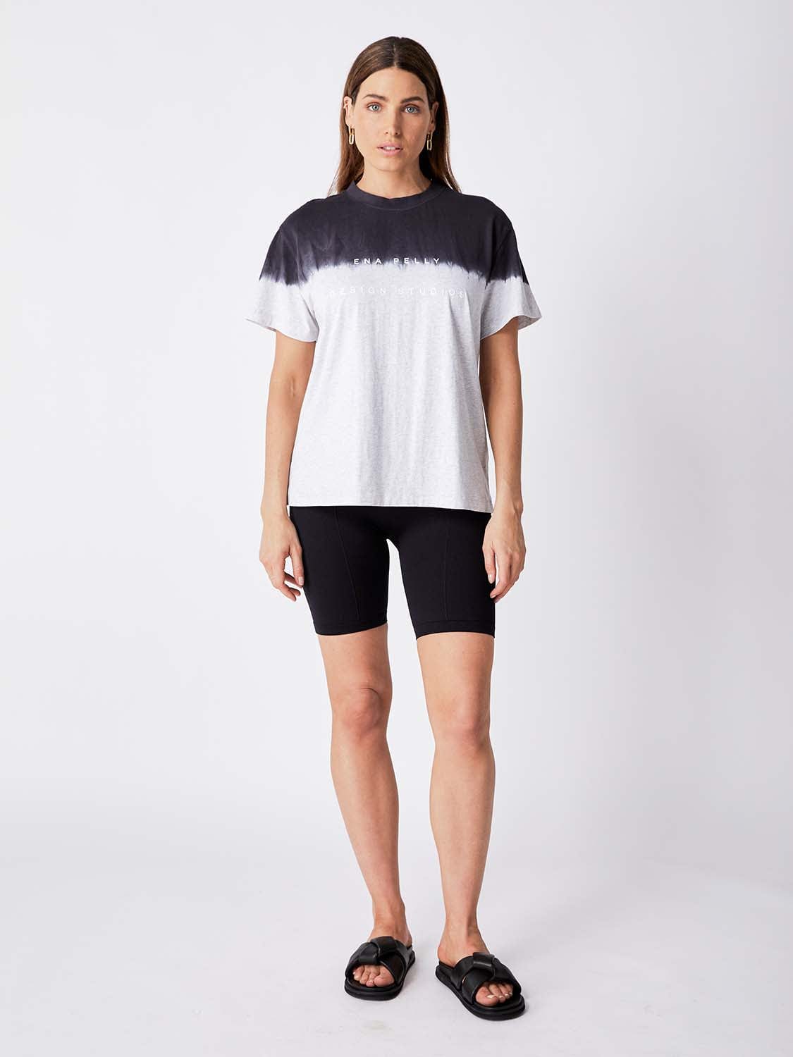 Elysian Collective Ena Pelly Minimal Logo Dip Dye Tee 