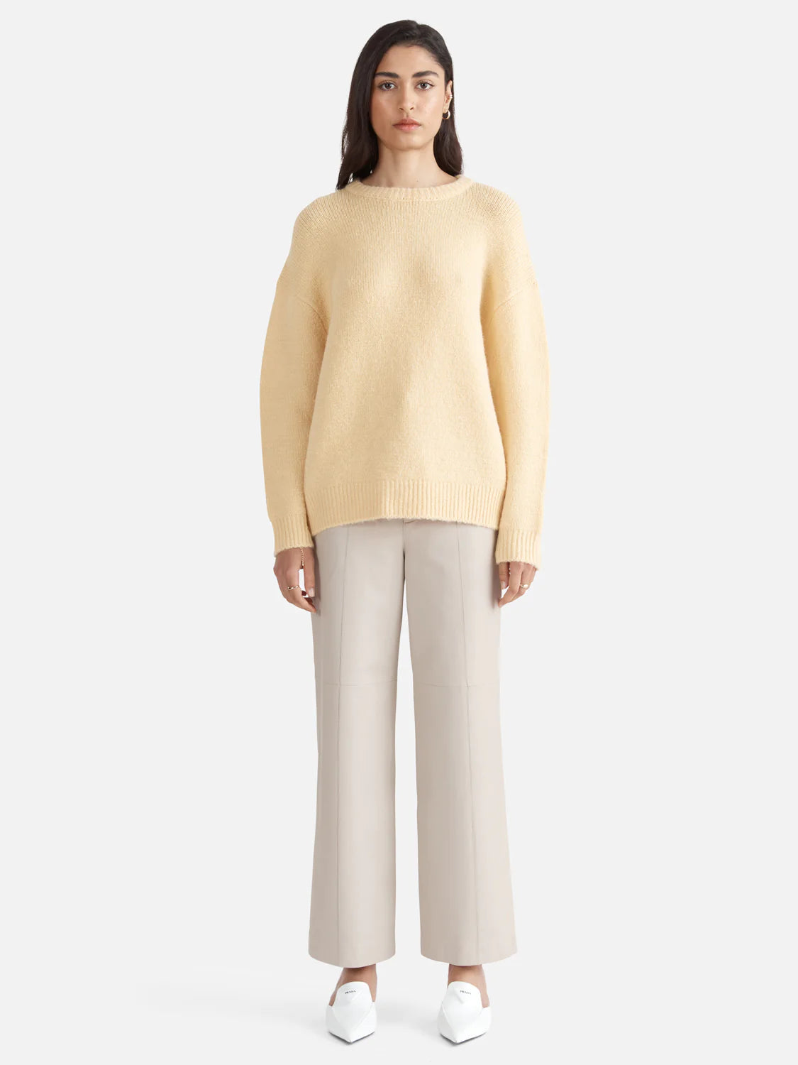 Elysian Collective Ena  Pelly Mohair Knit Apricot