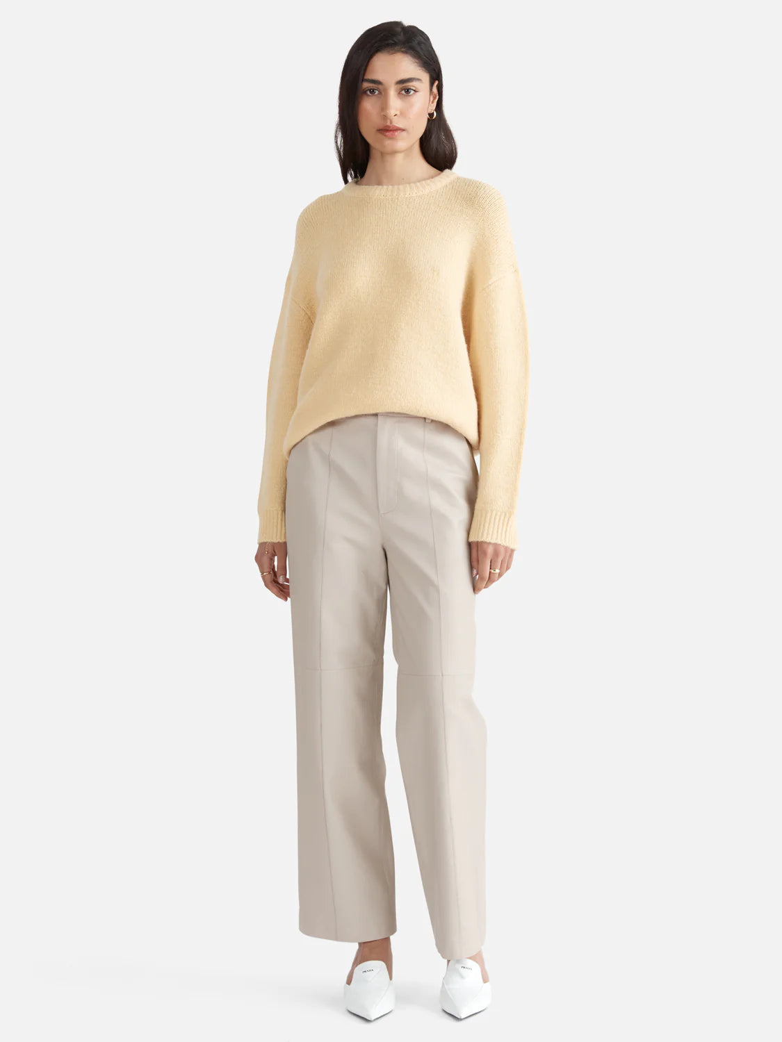 Elysian Collective Ena  Pelly Mohair Knit Apricot