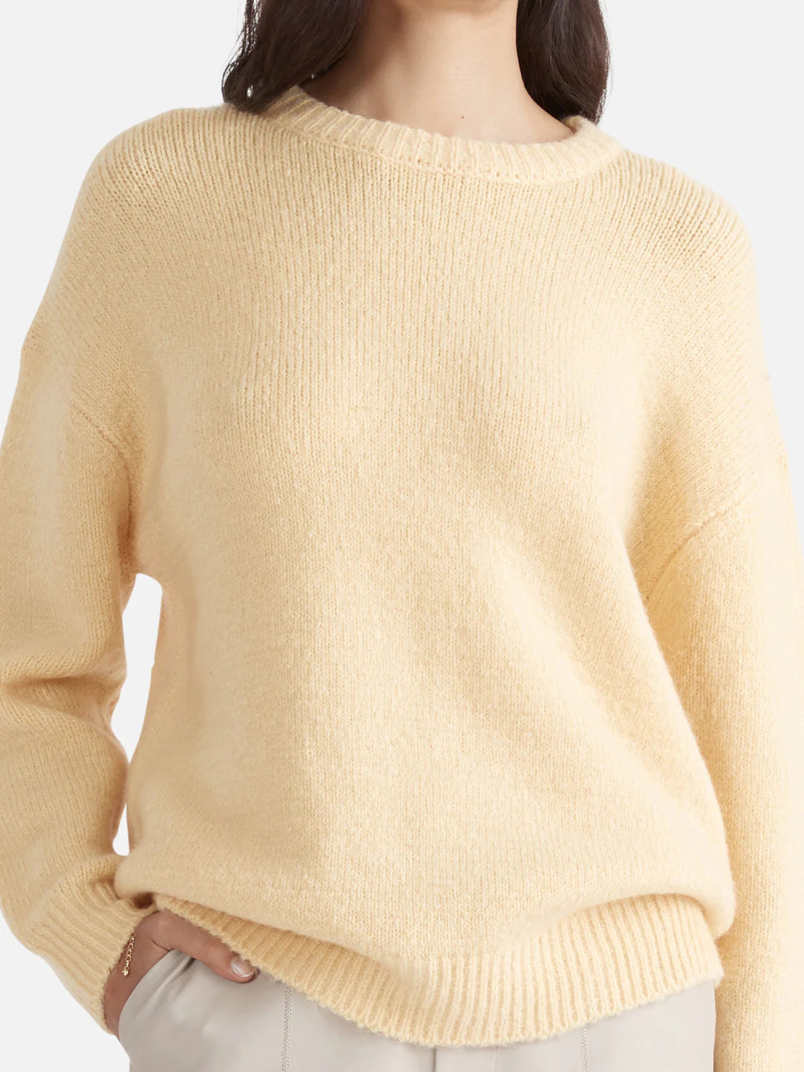 Elysian Collective Ena  Pelly Mohair Knit Apricot